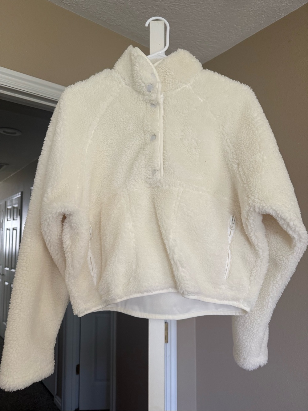 Cozy Cream Sherpa Pullover Fleece